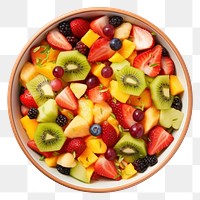 PNG Fruit salad bowl berry. AI generated Image by rawpixel.