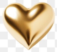 PNG Shape heart gold white background