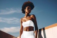 Tube top png, transparent mockup