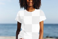 T-shirt png transparent mockup, casual fashion