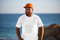 T-shirt png transparent mockup, casual fashion