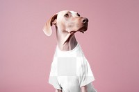 Dog t-shirt png transparent mockup