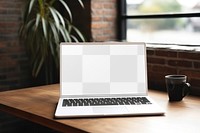 Laptop screen png transparent mockup, digital device