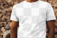 T-shirt png transparent mockup, casual fashion