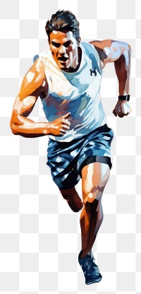PNG Running jogging athlete shorts. AI generated Image by rawpixel.