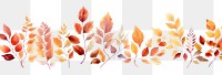 PNG Pattern autumn plant leaf. 