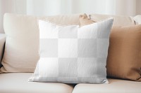 Cushion pillow png,  transparent mockup