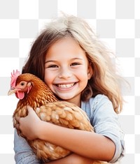 PNG Cheerful chicken poultry animal. AI generated Image by rawpixel.