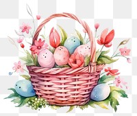 PNG Basket easter plant egg. AI generated Image by rawpixel.