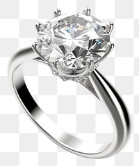 PNG Diamond ring platinum gemstone. 