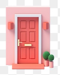 PNG Door house white background architecture. AI generated Image by rawpixel.