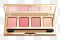 PNG Cosmetics palette gold white background. AI generated Image by rawpixel.