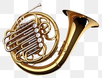 PNG Horn gold performance french horn. AI generated Image by rawpixel.