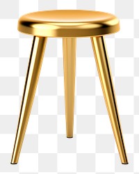 PNG Furniture stool chair gold. 