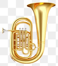 PNG Tuba euphonium music horn. AI generated Image by rawpixel.