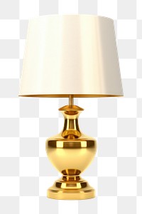 PNG Lamp lampshade table gold. AI generated Image by rawpixel.