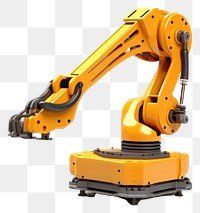 PNG  Robot industry construction industry white background. AI generated Image by rawpixel.