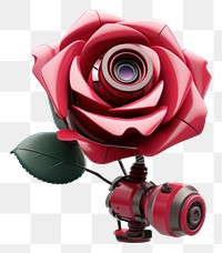 PNG  Rose technology cartoon flower. AI generated Image by rawpixel.