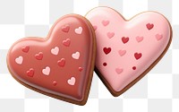 PNG Dessert cookie icing heart. 