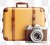 PNG Suitcase camera luggage transparent background. 