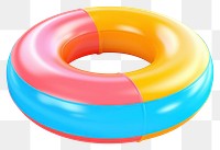 PNG Inflatable transparent background lifebuoy floating. AI generated Image by rawpixel.
