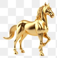 PNG Horse mammal animal gold. AI generated Image by rawpixel.