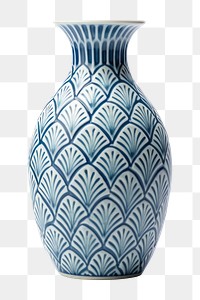 PNG Vase porcelain pottery pattern. 