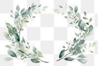 PNG Wreath plant leaf transparent background