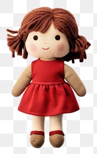 PNG  Doll toy cute white background. AI generated Image by rawpixel.