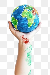 PNG Planet globe earth hand. AI generated Image by rawpixel.
