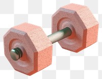 PNG  Dumbbell sports gym weightlifting. AI generated Image by rawpixel.