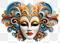 PNG Carnival mask transparent background representation. 