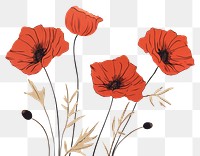 PNG Flower poppy drawing plant. 