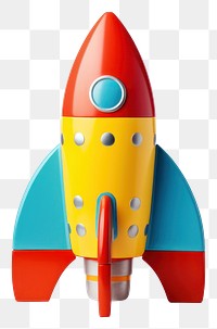 PNG  Rocket toy white background spaceplane. AI generated Image by rawpixel.