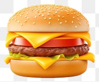 PNG Cheese burger food transparent background. 