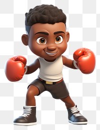 PNG Cartoon boxing white background weightlifting. 