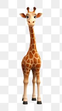 PNG Giraffe wildlife cartoon mammal. AI generated Image by rawpixel.