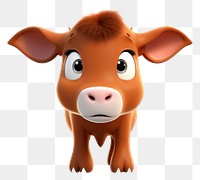 PNG Cow livestock cartoon mammal. AI generated Image by rawpixel.