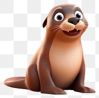 PNG Cartoon animal mammal seal. AI generated Image by rawpixel.