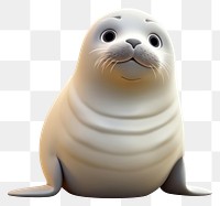 PNG Seal cartoon animal mammal. AI generated Image by rawpixel.