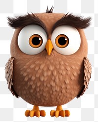 PNG Owl cartoon animal bird. 