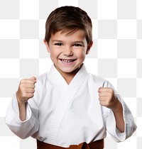 PNG Smiling karate sports child transparent background