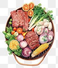 PNG Food meat vegetable  