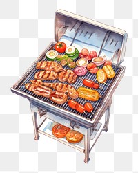 PNG Meat food vegetable barbecue. AI generated Image by rawpixel.