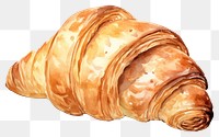 PNG Croissant bread paper food. 