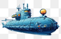 PNG Submarine vehicle transportation battlecruiser. 