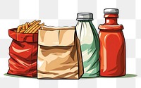 PNG Food bag plastic transparent background. 