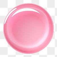 PNG Circle pink simplicity porcelain. AI generated Image by rawpixel.