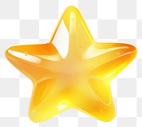 PNG Yellow symbol star illuminated. 