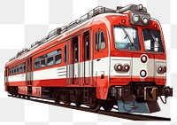 PNG Train locomotive vehicle railway transparent background